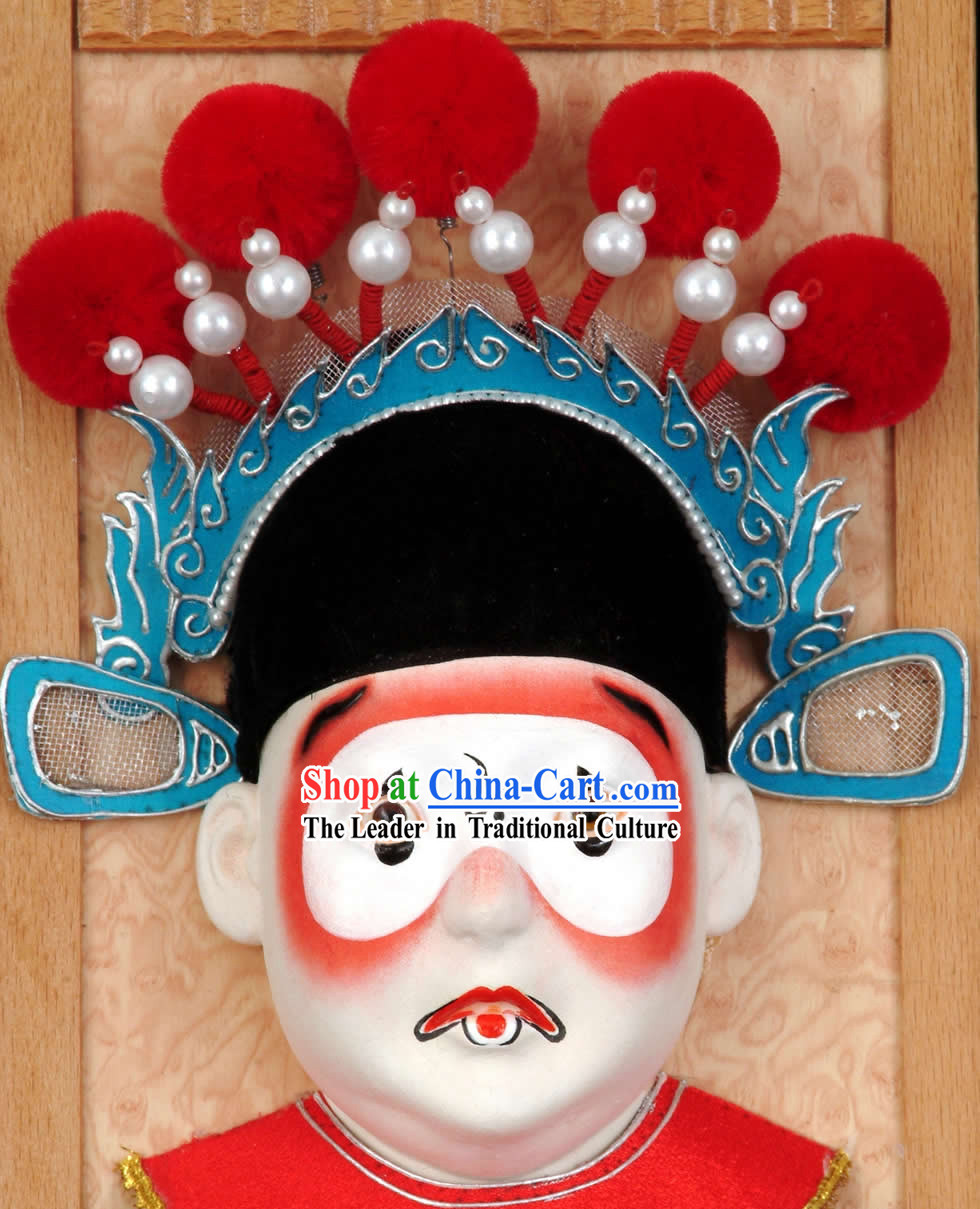 Handcrafted Peking Opera Mask Hanging Decoration - Chou Jue _Clown_