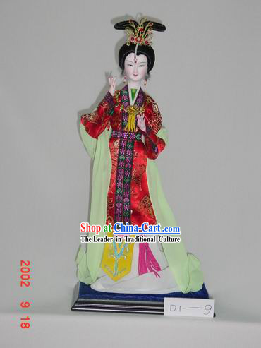Handmade Peking Silk Figurine Doll - Palace Beautiful Empress