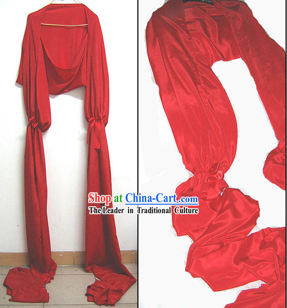Traditional Red Long Silk Water Sleeve