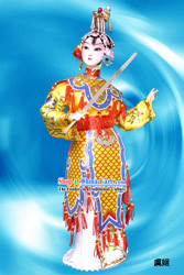Handmade Peking Silk Figurine Doll - Farewell My Concubine