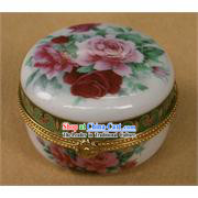 China Stunning Porcelain Peony Box