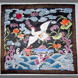 Qing Dynasty Seventh Grade Civilian Hand Embroidery Flake