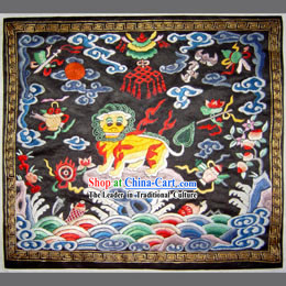 Qing Dynasty Second Grade Military Government Offical Hand Embroidery Flake