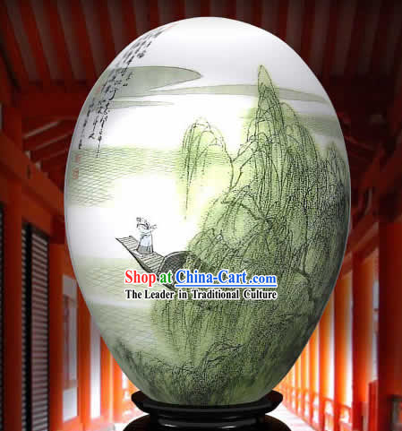 Chinese Wonders Hand Painted Colorful Egg-Su Dongpo Poet