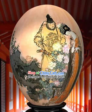 Chinese Wonder Hand Painted Colorful Egg-Emperor And Empress