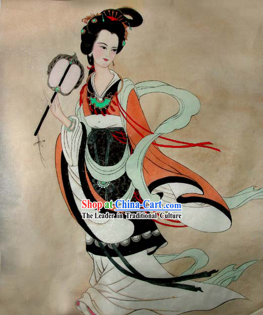 Chinese Traditional Painting-Tang Dynasty Woman King Wu Zetian