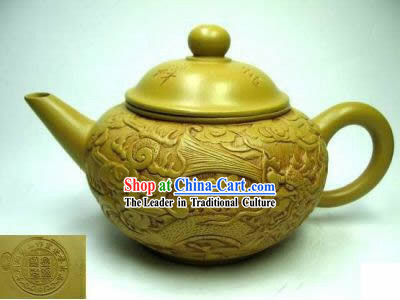 Chinese Hand Carved Zisha Teapot-As You Wish