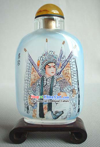 Snuff Bottles With Inside Painting Peking Opera Series-Ancient Handsome Man