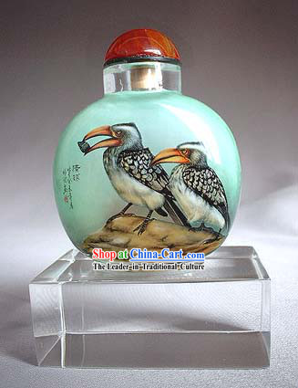 Snuff Bottles With Inside Painting Birds Series-Golden Eagle