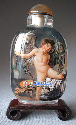 Snuff Bottles With Inside Painting Religion Series-Love Angel