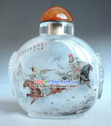 Snuff Bottles With Inside Painting Characters Series-Fighting Generals