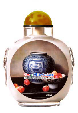 Snuff Bottles With Inside Painting Still Life Series-Chinese Porcelain Charm