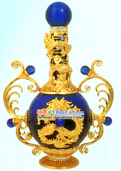 China Stunning Gold Dragon Vase