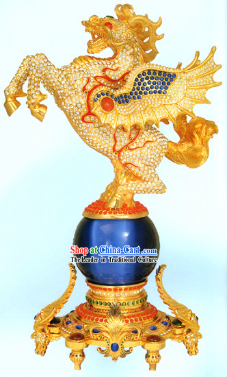 Chinese Gold Diamonds Horse of God