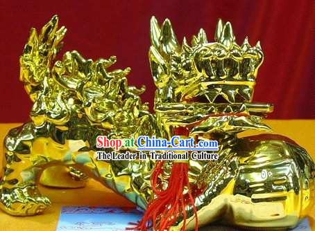 Chinese Stunning Golden Lion King