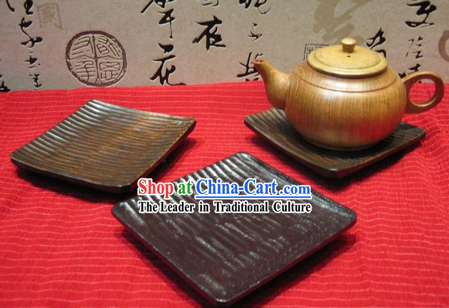 Chinese Hand Made Square Birch Wooden Tablemat