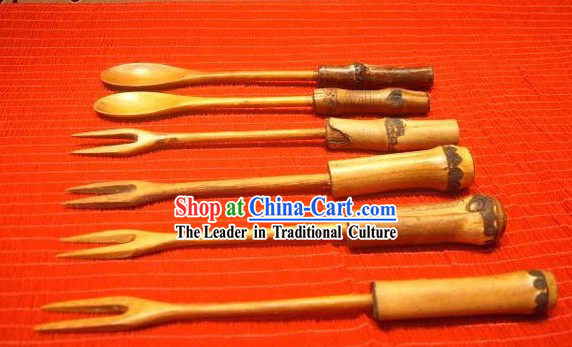 Chinese Hand Made Bamboo Fork