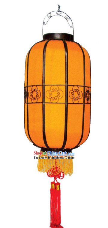 Ancient Mandarin Silk Palace Lantern _yellow_
