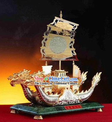 Chinese Ancient Palace Treasures Dragon Boat_Ship