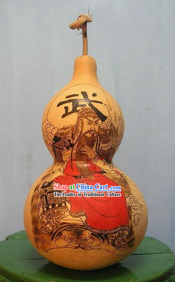 Chinese Classic Hand Made and Painted Calabash-Guan Gong