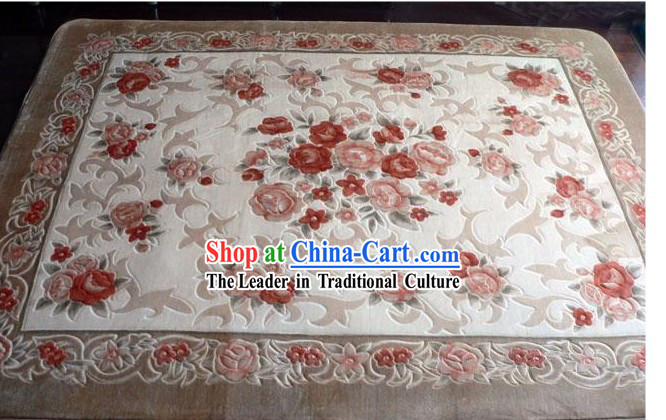 Art Decoration Chinese Classical Flowery Rug _185_185cm_