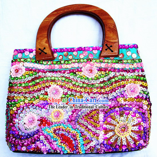 Indian Stunning Hand Made and Embroidered Handbag