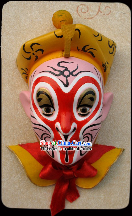 Handcrafted Peking Opera Mask Hanging Decoration - Monkey Sun of Western Journey