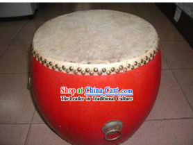 Chinese Traditional 33.3cm Diameter Red Drum