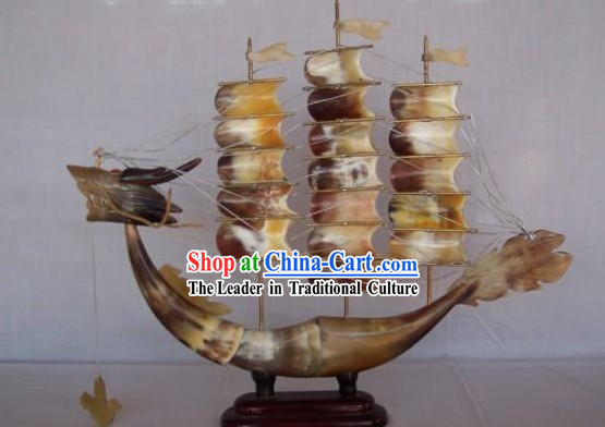 Chinese Hand Made Oxhorn Boat