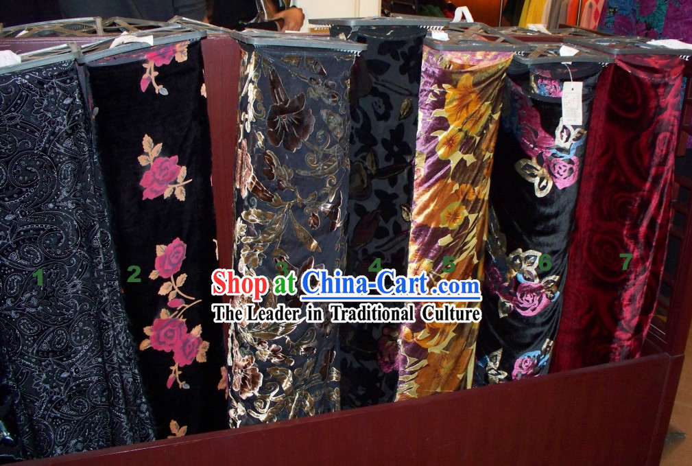Chinese Classical Traditional Rui Fu Xiang Velvet Textile Fabric