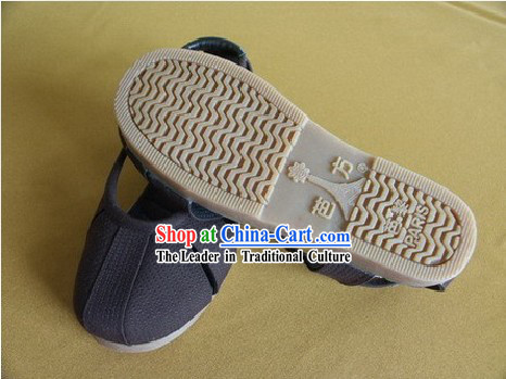 Traditional Monk Shoes of Shaolin Temple _black_