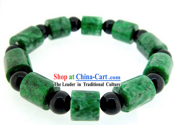 Chinese Classic Kai Guang Emerald Bracelet _bring wealth_