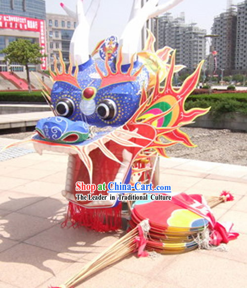 Supreme Super Large Chinese Hand Made and Painted Weifang Dragon Kite Complete Set