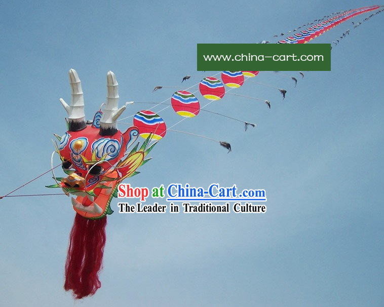 1575 Inches Large Chinese Hand Made and Painted Traditional Dragon Kite