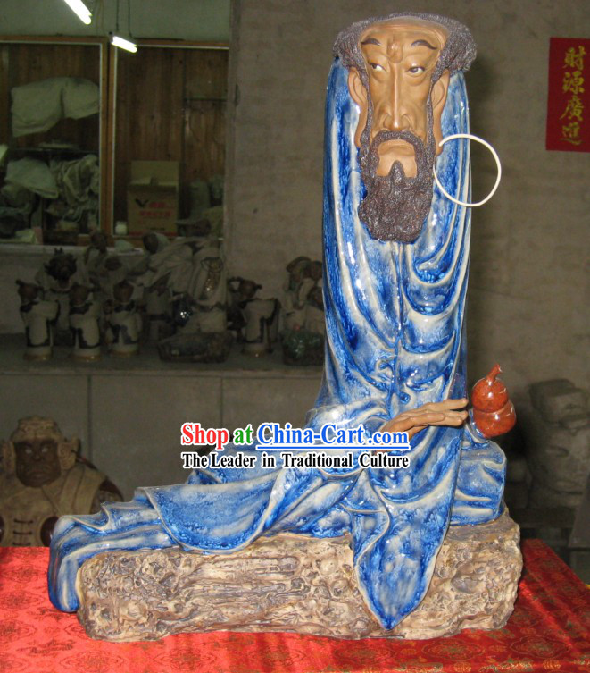 Chinese Classic Shiwan Ceramics Statue Arts Collection - Thinking