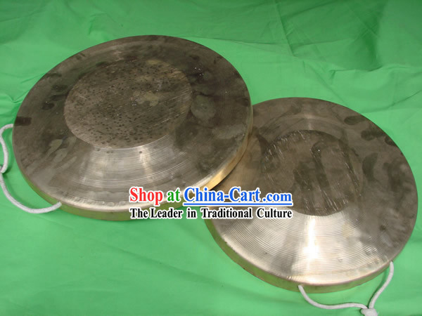 Traditional Lion and Dragon Dance Brass Gong Set