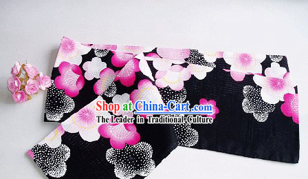 Japanese Traditional Handmade Flowery Kimono Belt