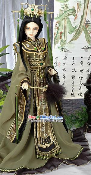 Ancient Chinese Prince Costumes and Hat Set