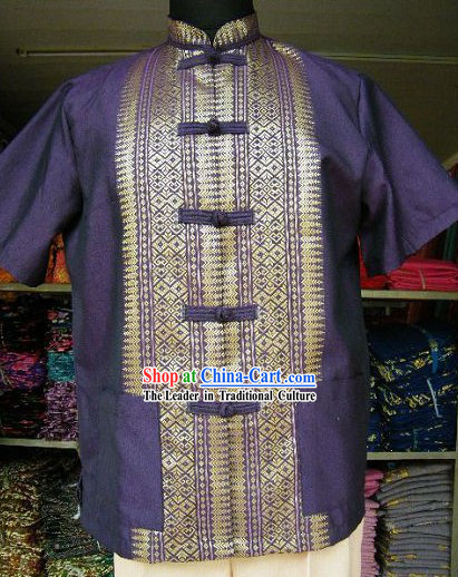 Traditional Thai Blouse Costume Complete Set for Men