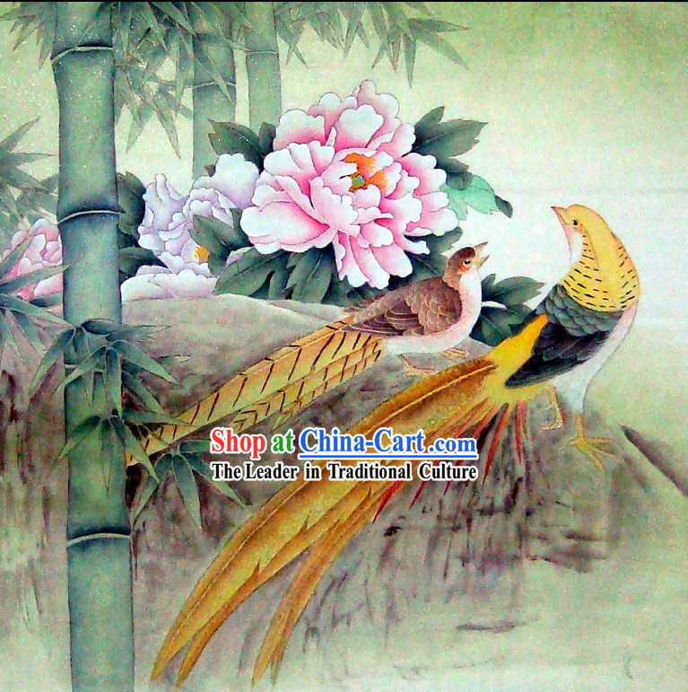 Traditional Chinese Birds Painting by Liu Lanting