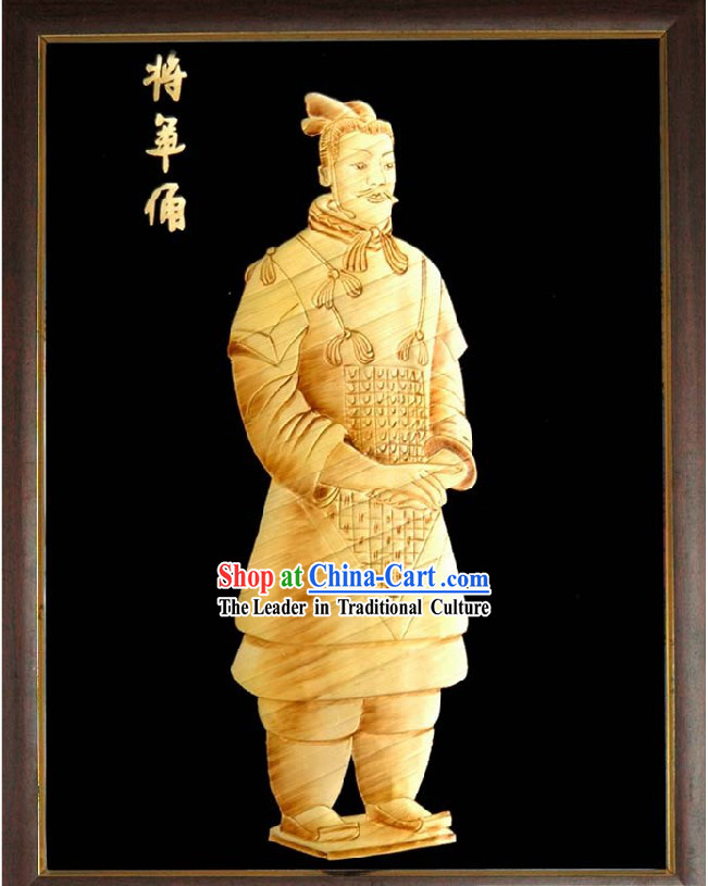 Chinese Handmade Wheat Stalk Painting - Terra-cotta Figures _ Terra Cotta Warriors