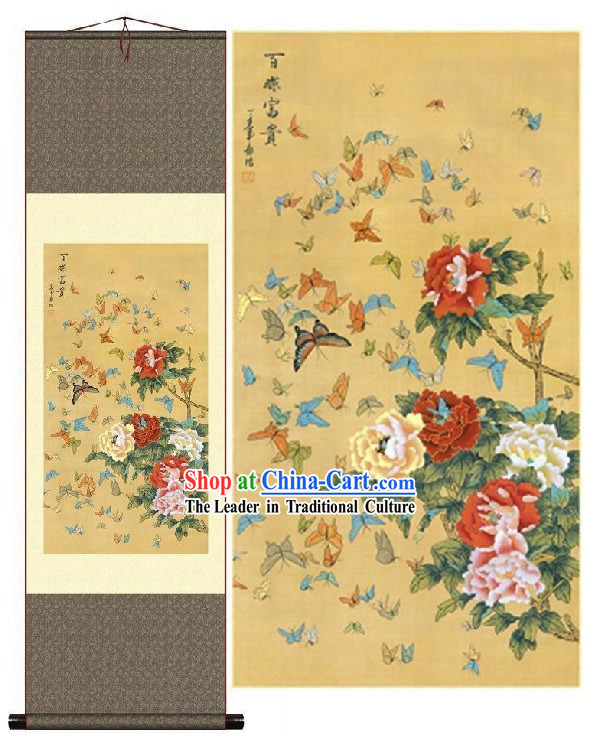 Traditional Chinese Silk Painting - Prosperous Time