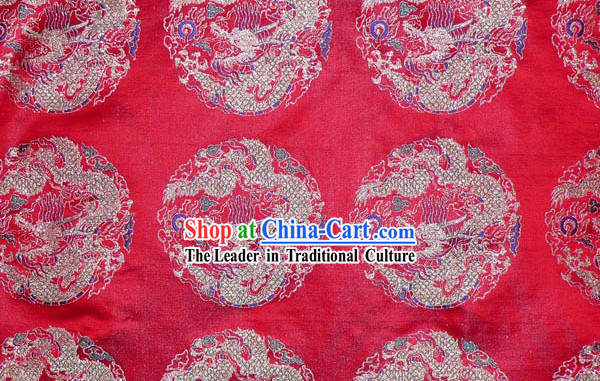 Top Rui Fu Xiang Pure Textile Dragon Silk Fabric