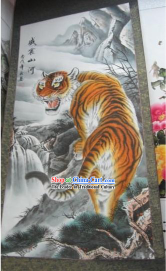 Chinese Film and Stage Performance and Photo Studio Prop - Traditional Painting Tiger