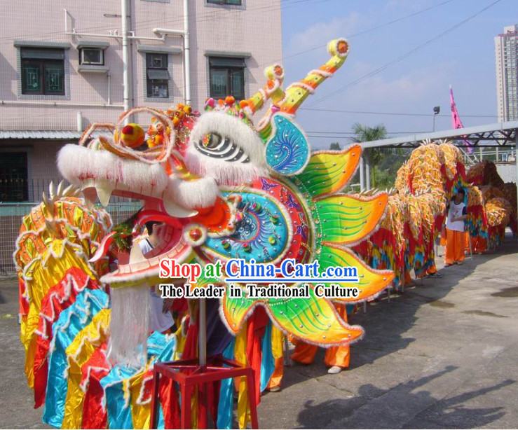 Large Chinese Classical Dragon Dance Equipments Complete Set for 20 People