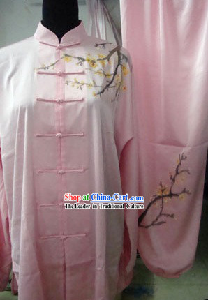 Chinese Silk Embroidery Wushu Dress _ Martial Arts Clothing
