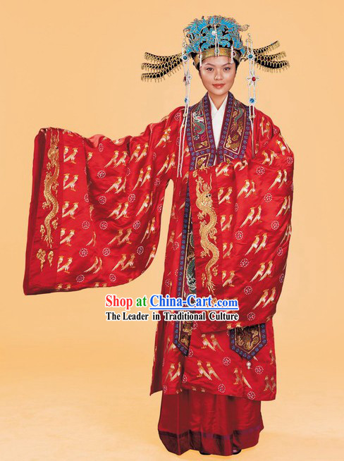Ancient Palace Empress Wedding Costumes Complete Set
