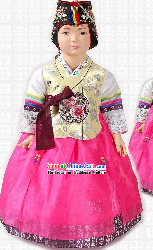 Ancient Korean Hanbok Dress for Girls