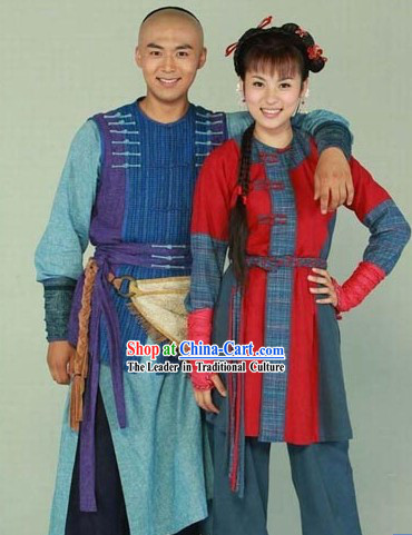 Ancient Chinese Swordsman Costumes 2 Complete Sets