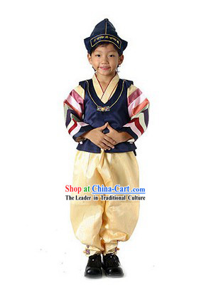 Traditional Korean Hanbok Garment Complete Set for Children
